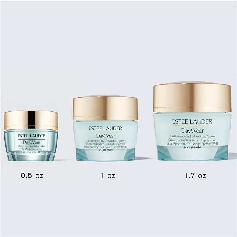 Estée Lauder DayWear on bathroom shelf in morning light for daily routine benefit
