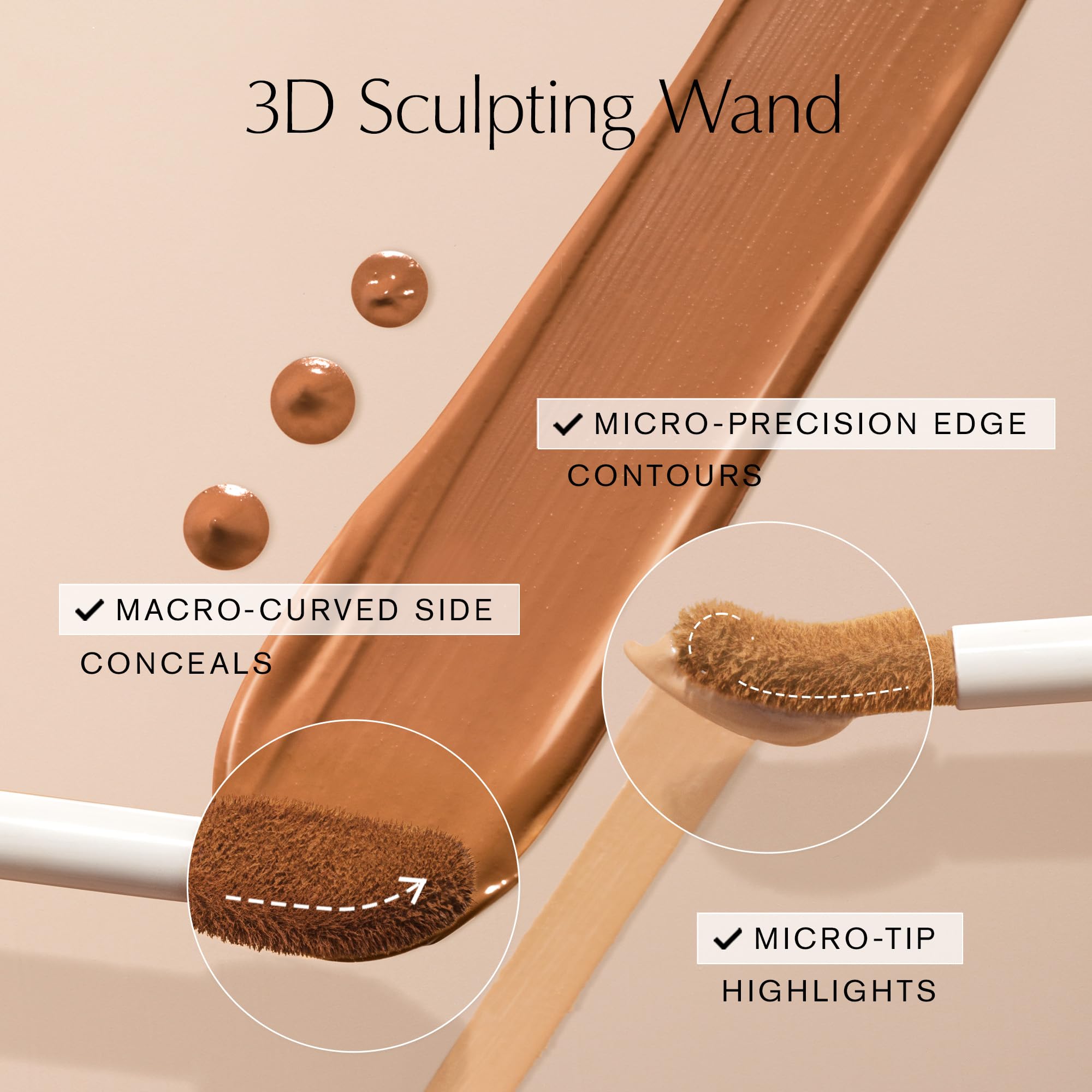 Estée Lauder blended product on cheek shows seamless, pore-blurring benefit