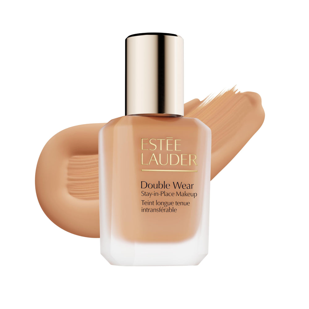 Estée Lauder front bottle showing sleek packaging and lasting coverage benefit