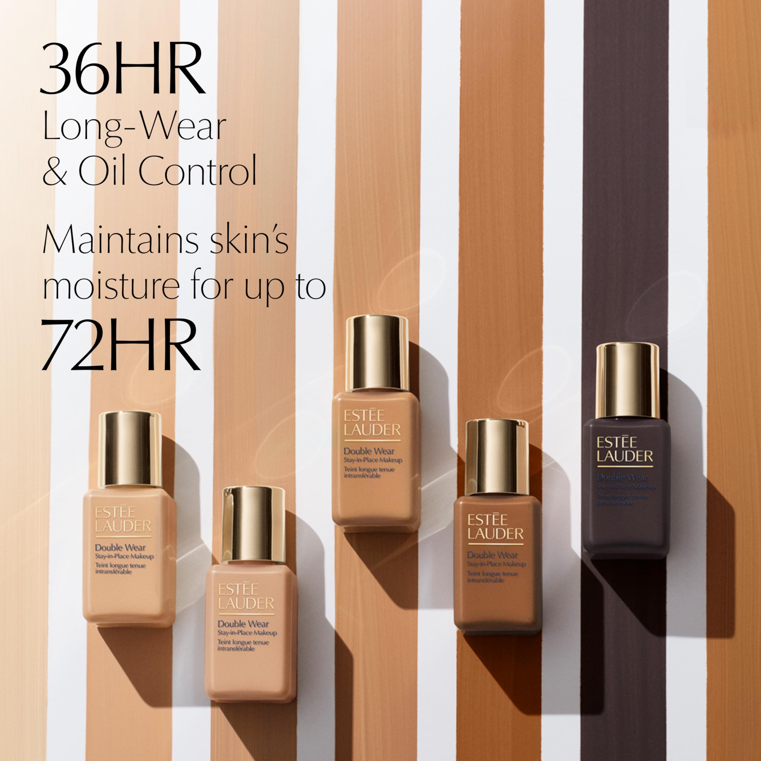 Estée Lauder label close-up highlighting key ingredients and benefits