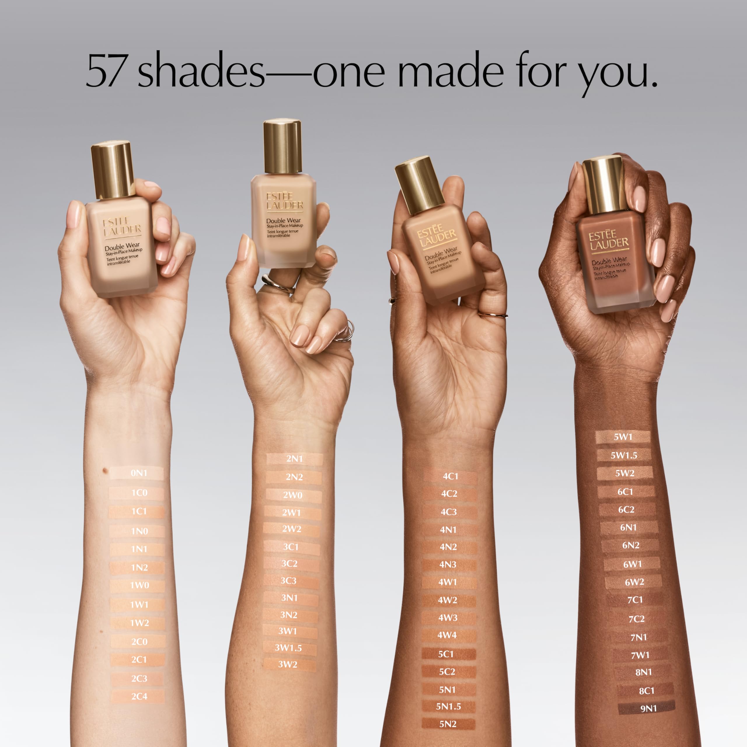 Estée Lauder in makeup bag lifestyle shot showing gym-proof, day-to-night benefit