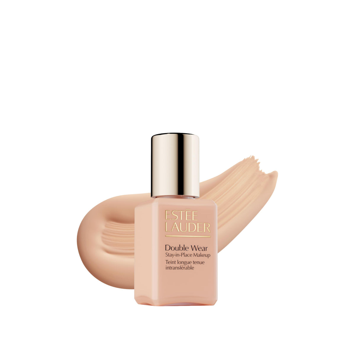 Estée Lauder mini bottle front view showing compact travel-ready packaging