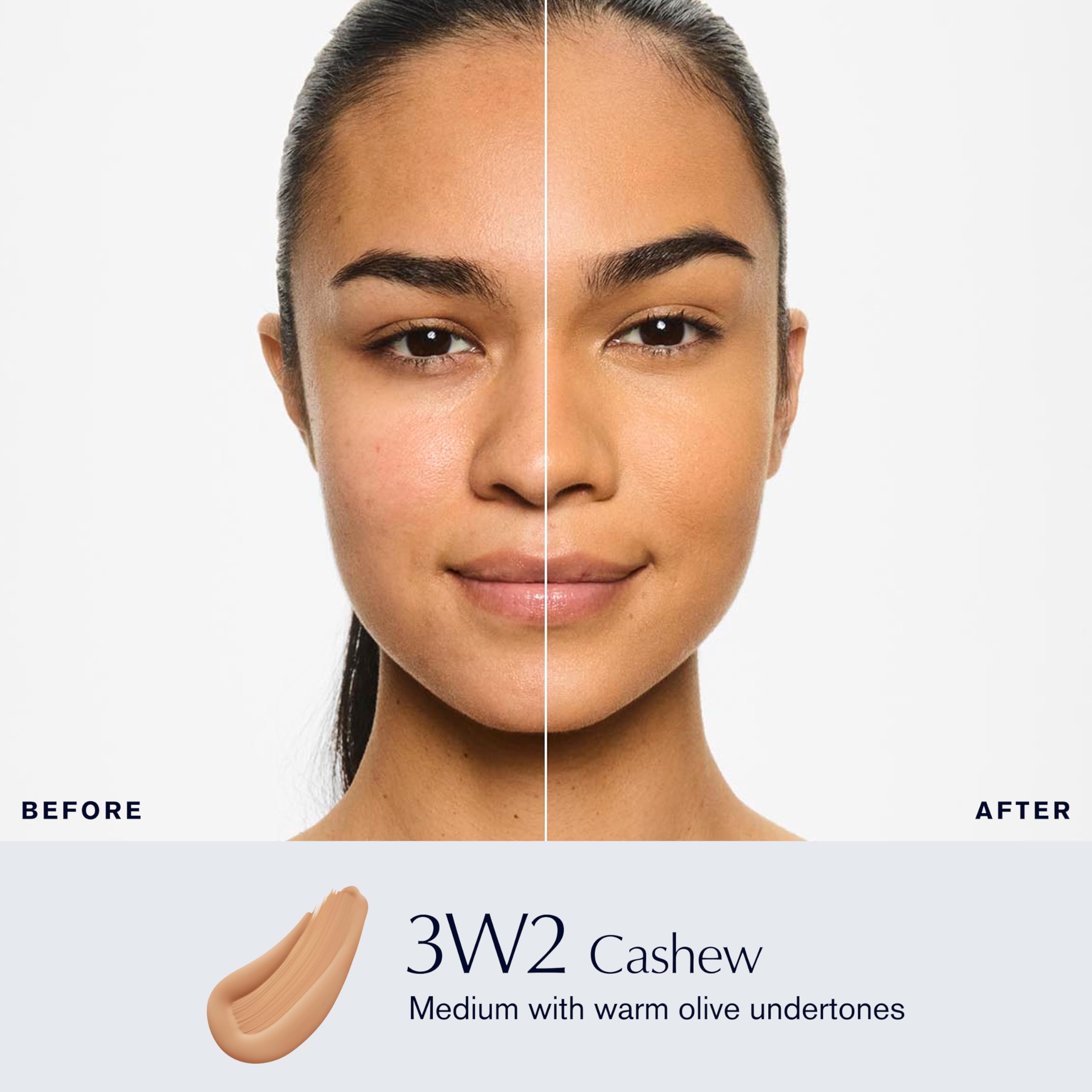 Estée Lauder pump dispensing foundation for precise, mess‑free application benefit