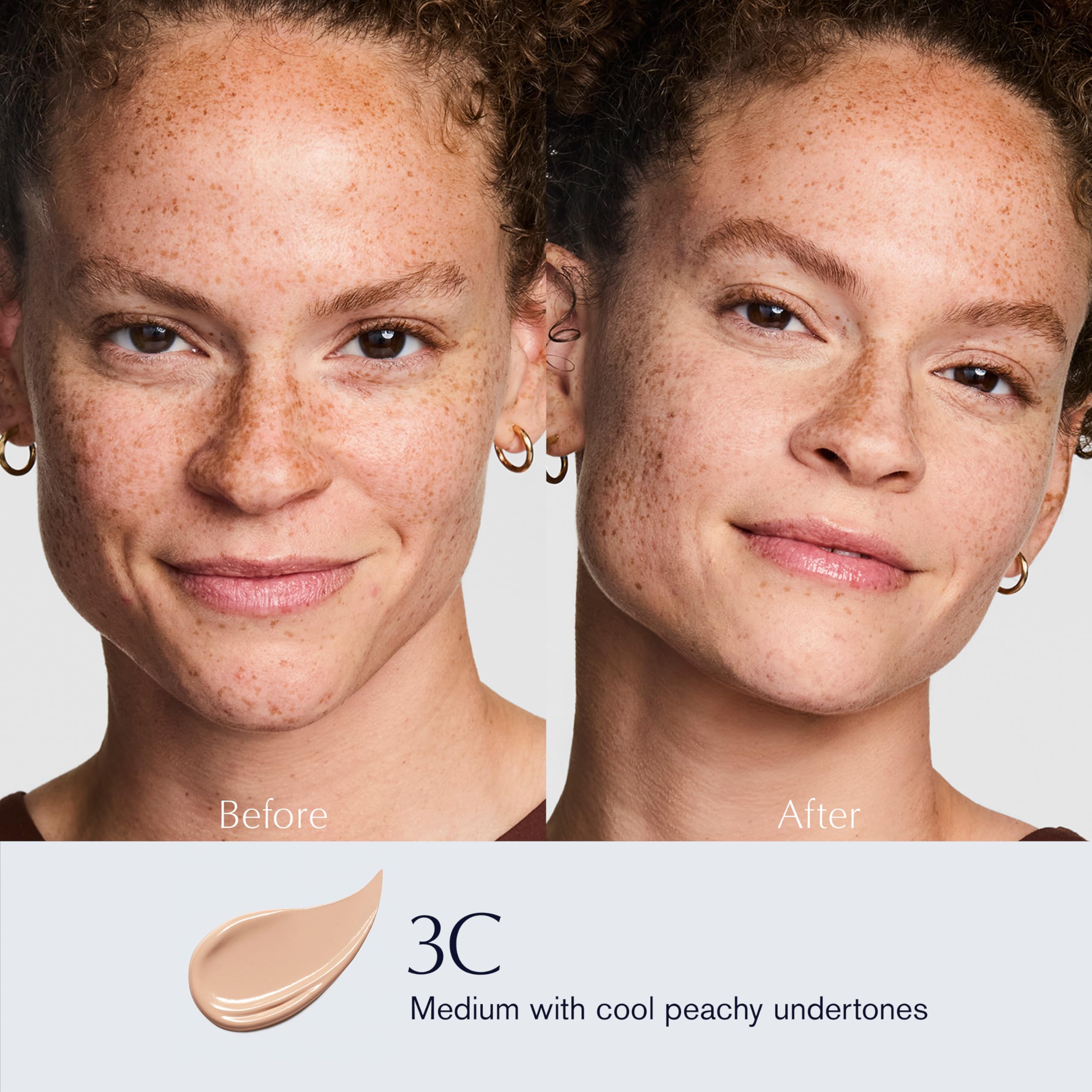 Estée Lauder texture swatch on skin shows hydrating, soft-matte finish benefit