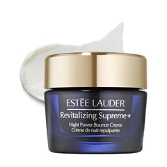 Estée Lauder front jar view showing elegant packaging and nighttime benefit