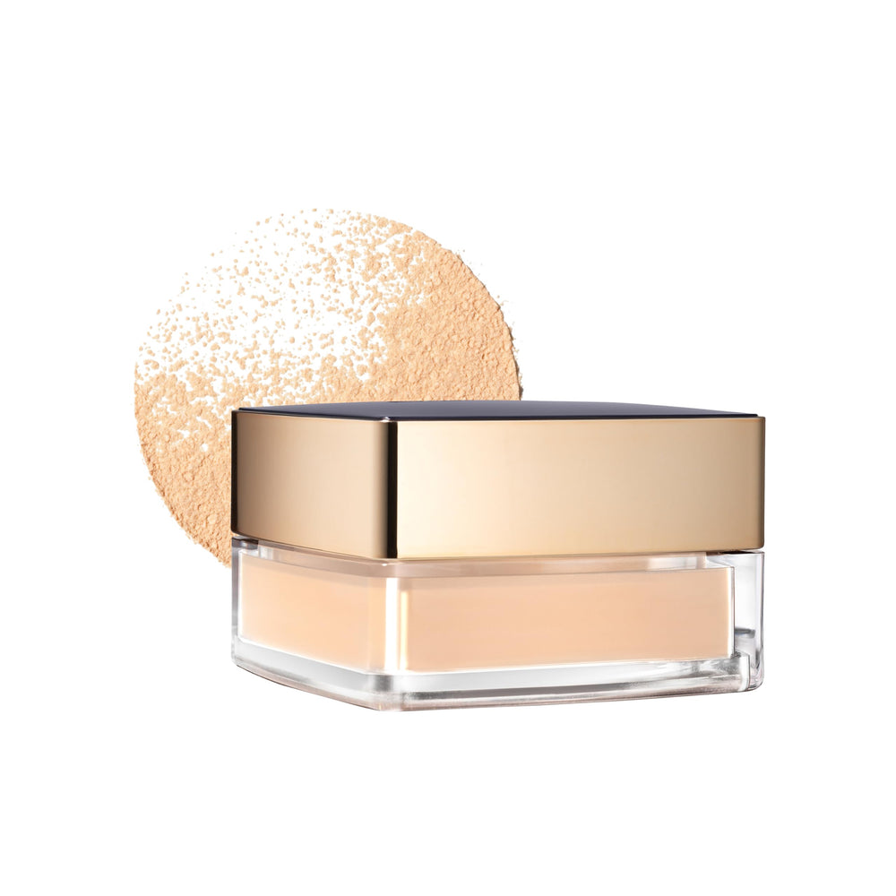 Estée Lauder sleek case front view showing elegant finish and compact storage benefit