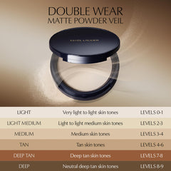 Estée Lauder compact held in hand showing true size for travel convenience