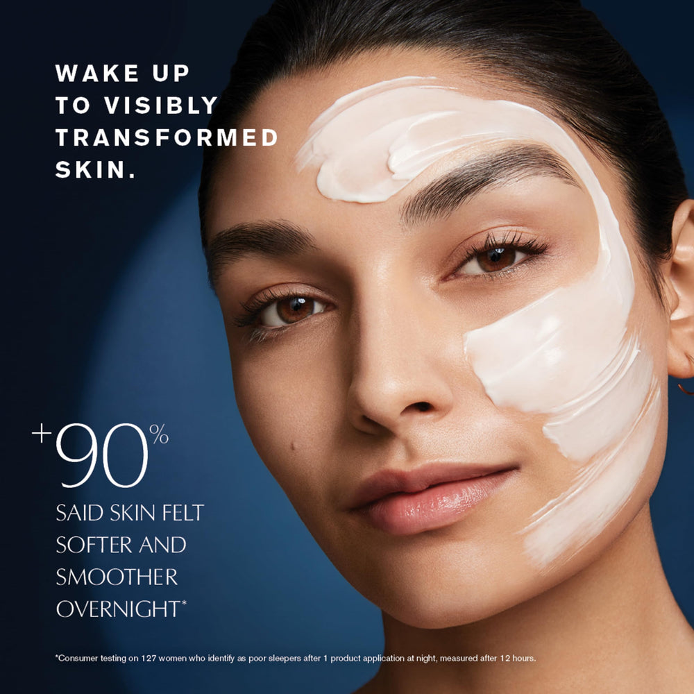 Estée Lauder treatment in hand demonstrating easy application and sealed moisture benefit