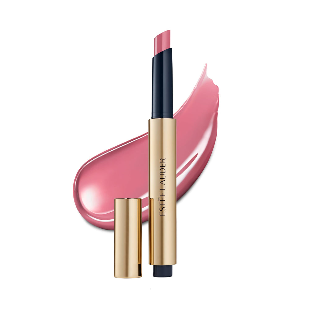 Estée Lauder front packaging showing Melted Melon gloss and reflective finish benefit