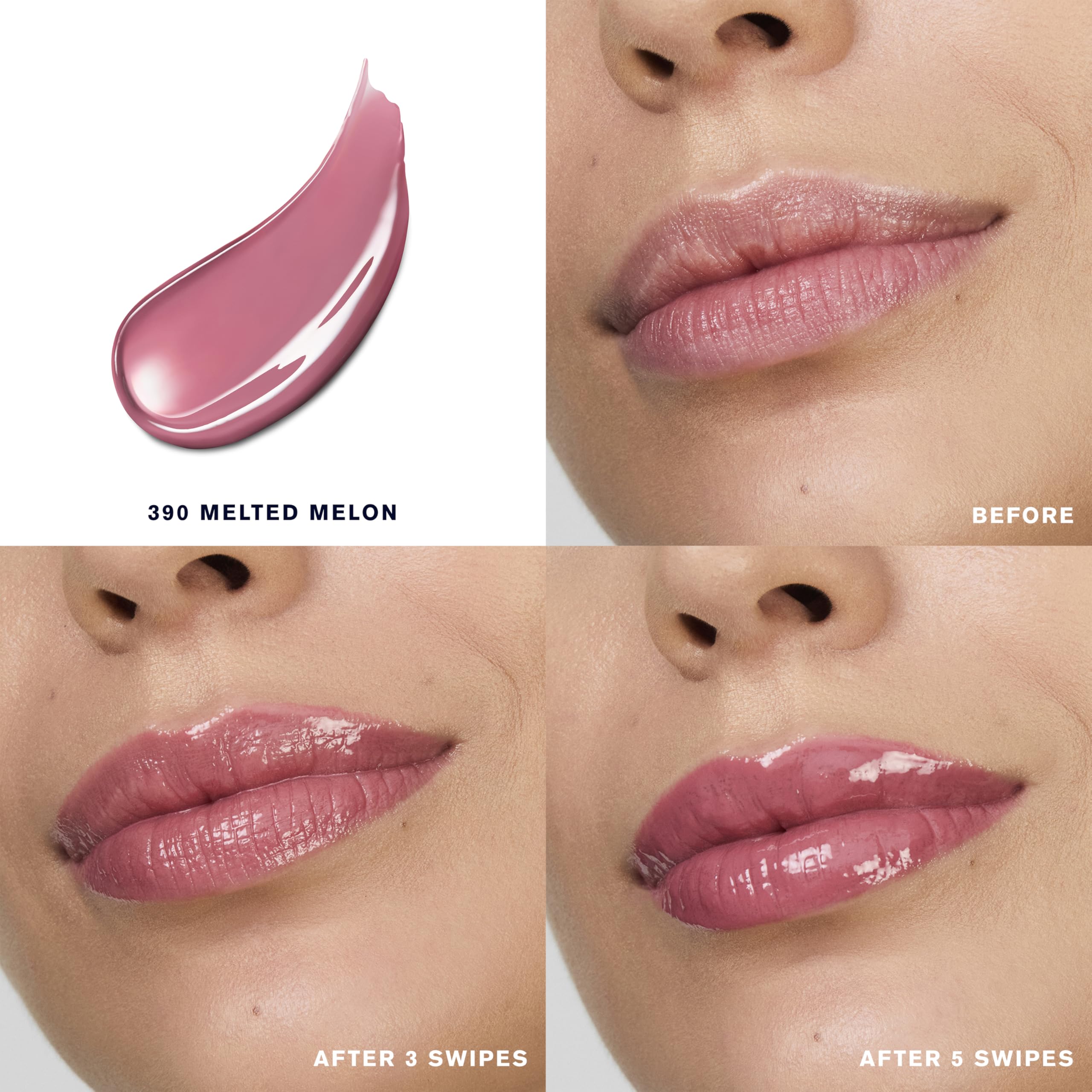 Estée Lauder close-up of gloss texture highlighting rich conditioning oils benefit