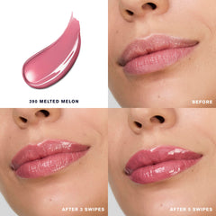 Estée Lauder close-up of gloss texture highlighting rich conditioning oils benefit