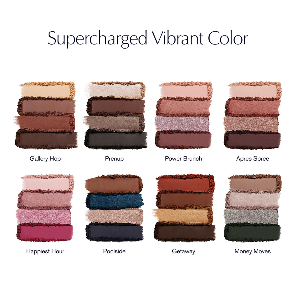 Estée Lauder refillable compact with refill insert showing sustainability benefit