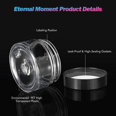 Eternal Moment clear jar body detail displaying product visibility and quality