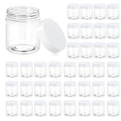 Eternal Moment front view of clear 8 oz jars showing professional packaging and visibility