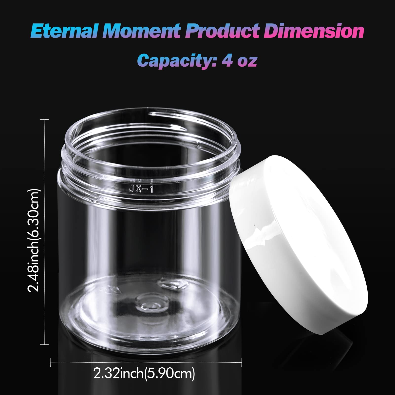 Eternal Moment close-up of white screw lid with foam liner demonstrating leak-resistant seal