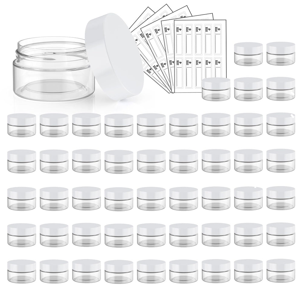 Eternal Moment front pack of 50 clear 1oz jars showing value and contents
