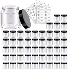 Eternal Moment front view of 50-pack clear jars showing organized storage benefit