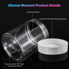 Eternal Moment side view with ruler illustrating jar dimensions and capacity