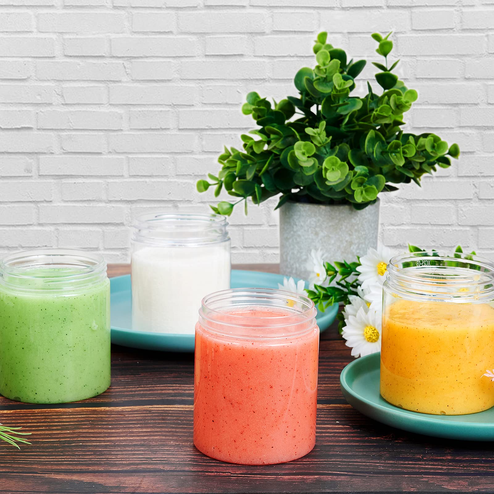Eternal Moment stacked jars on shelf showing space-saving storage benefit