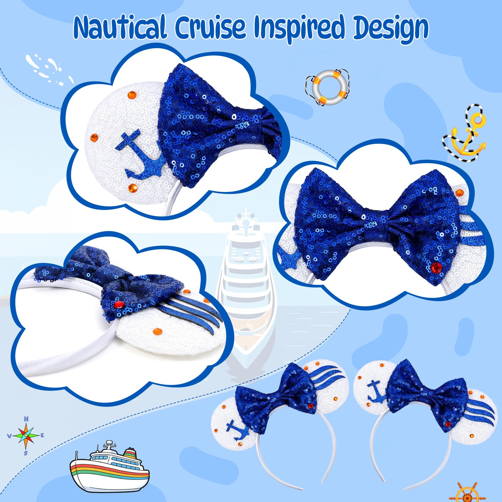ETLUK close-up of embroidered anchor detail highlighting maritime styling and durability