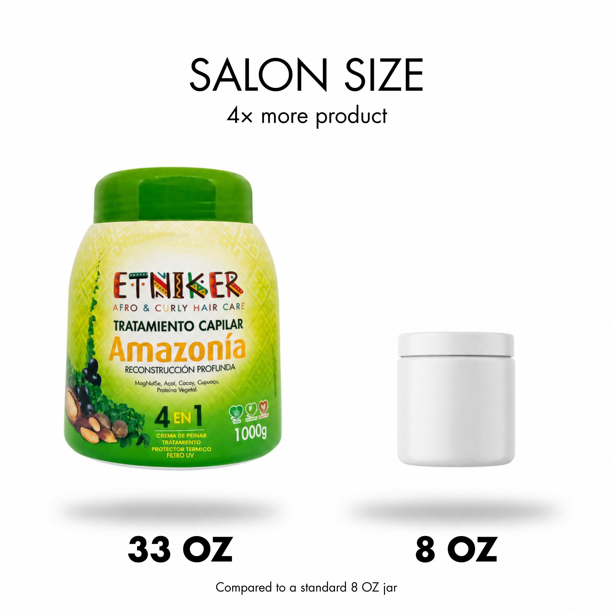 Etniker Amazonia used by stylist in salon showing treatment performance