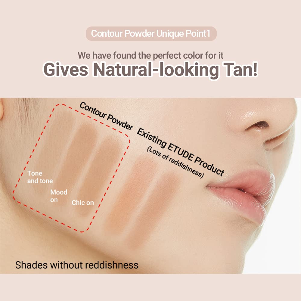 ETUDE contour open palette shades showing two-color system for easy sculpting