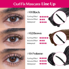 ETUDE mascara texture swipe showing smooth formula for clump-free volume