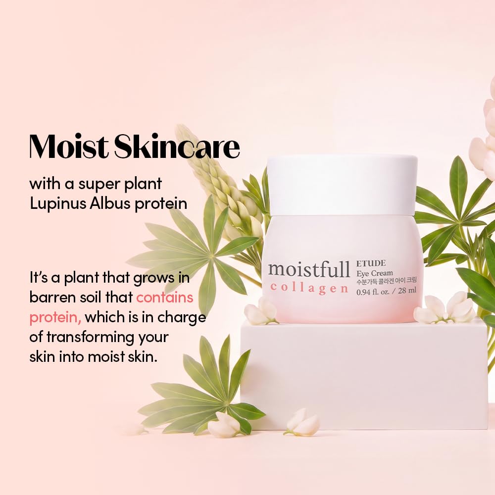 ETUDE applying cream with fingertip showing gentle blend and hydration benefit