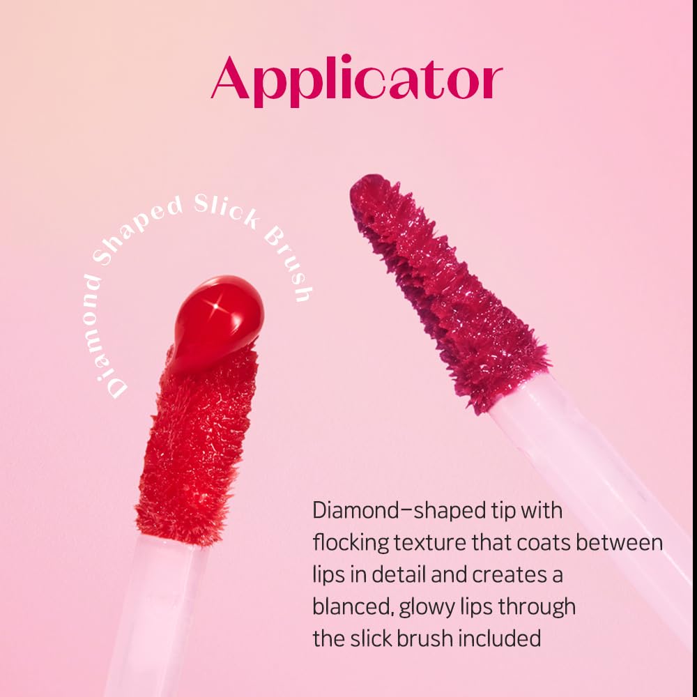 ETUDE lip tint placed on vanity to show everyday styling benefit
