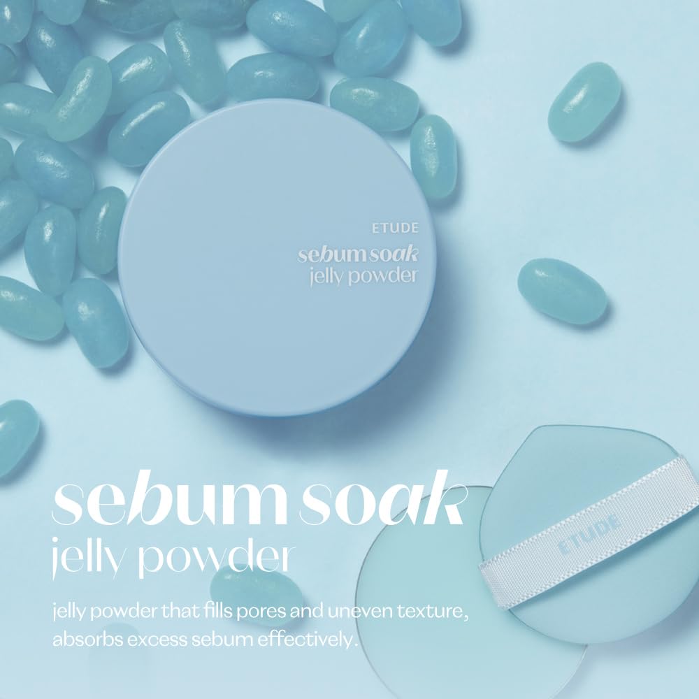 ETUDE open powder pan revealing pressed jelly-balm texture for smooth finish