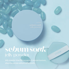 ETUDE open powder pan revealing pressed jelly-balm texture for smooth finish