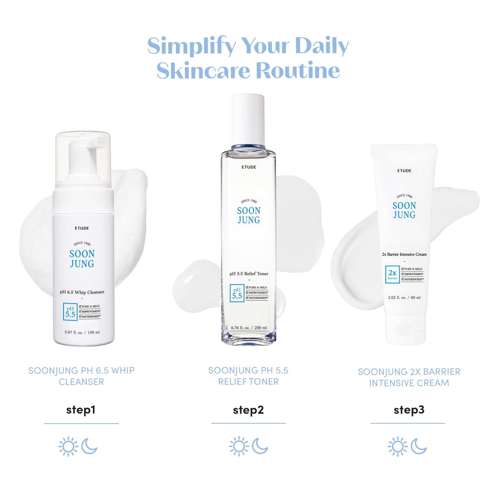 ETUDE cleanser held in hand illustrating compact size and portability