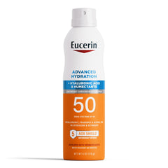 Eucerin front packaging showing SPF 50 and benefits