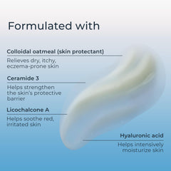 Eucerin ceramide detail illustrating barrier support and lasting moisture