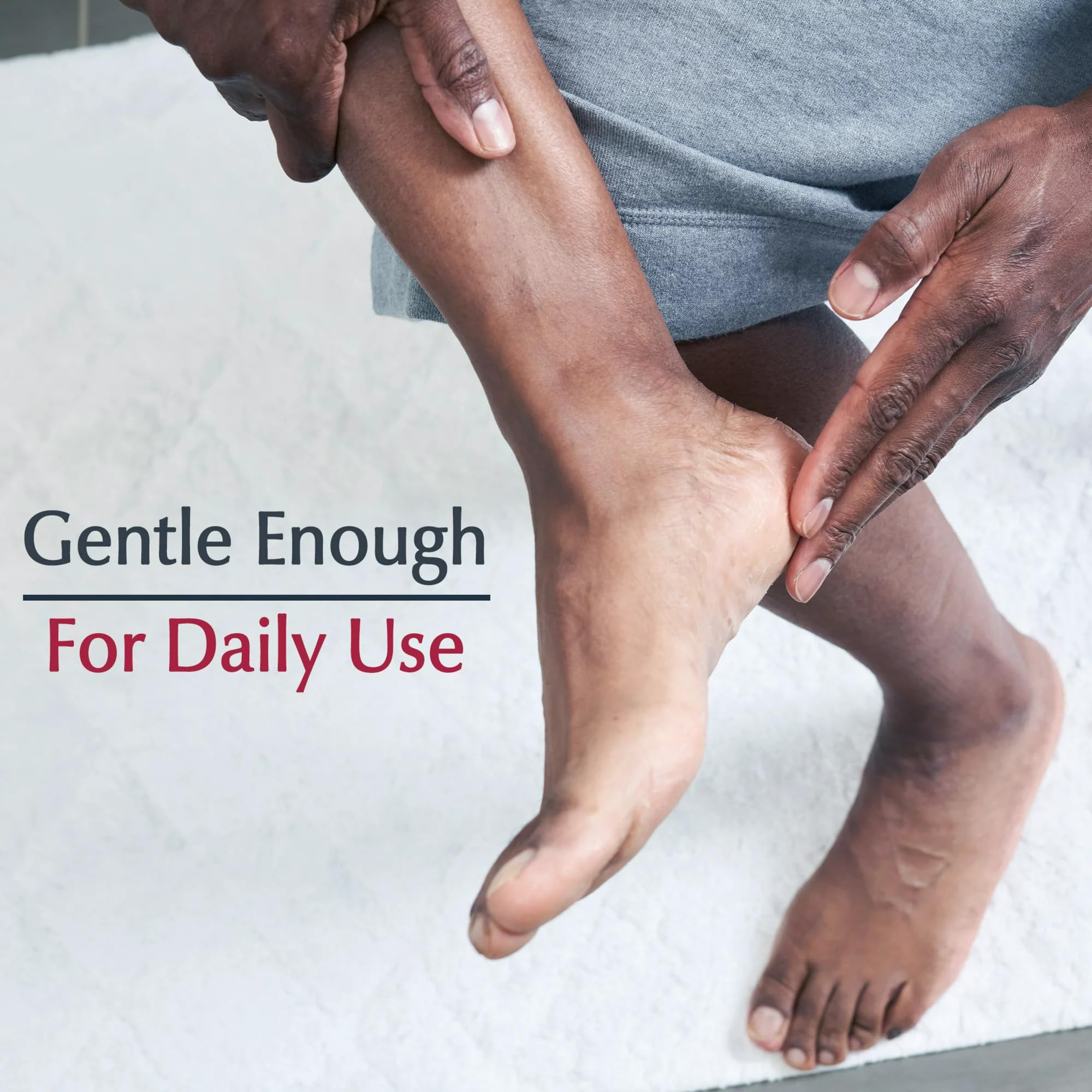 Close-up of Eucerin label and ingredient panel to highlight gentle, fragrance-free formula