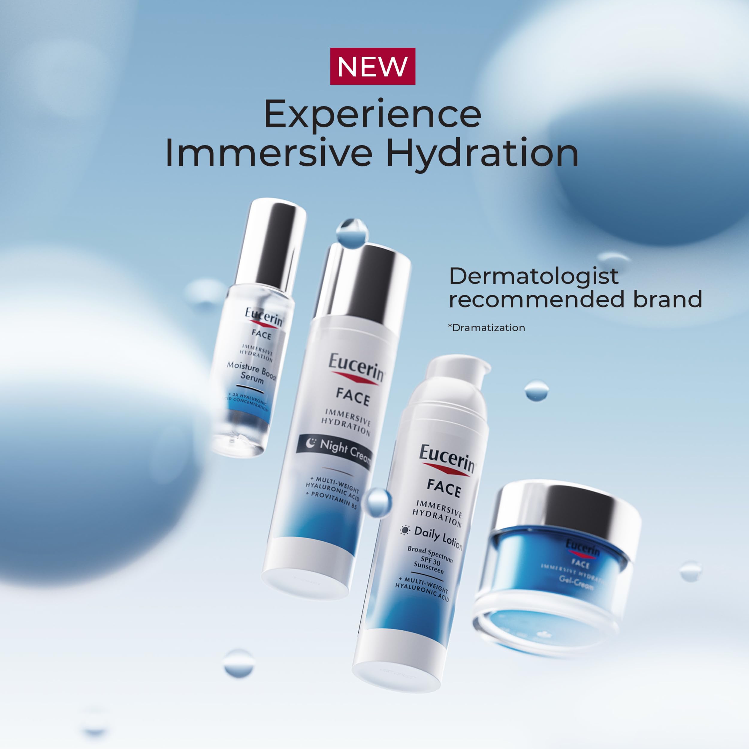Eucerin night cream with antioxidant imagery highlighting protection benefit