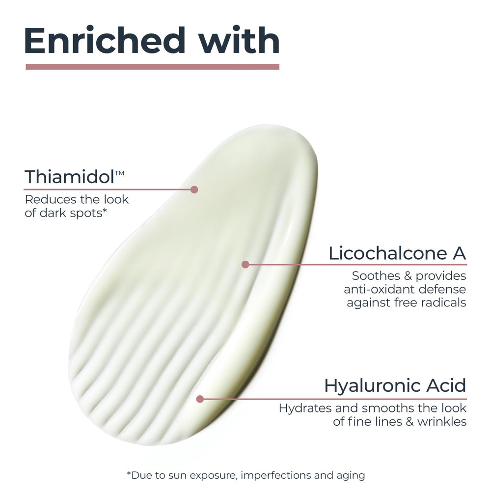 Eucerin serum applied to face and neck for targeted dark spot care