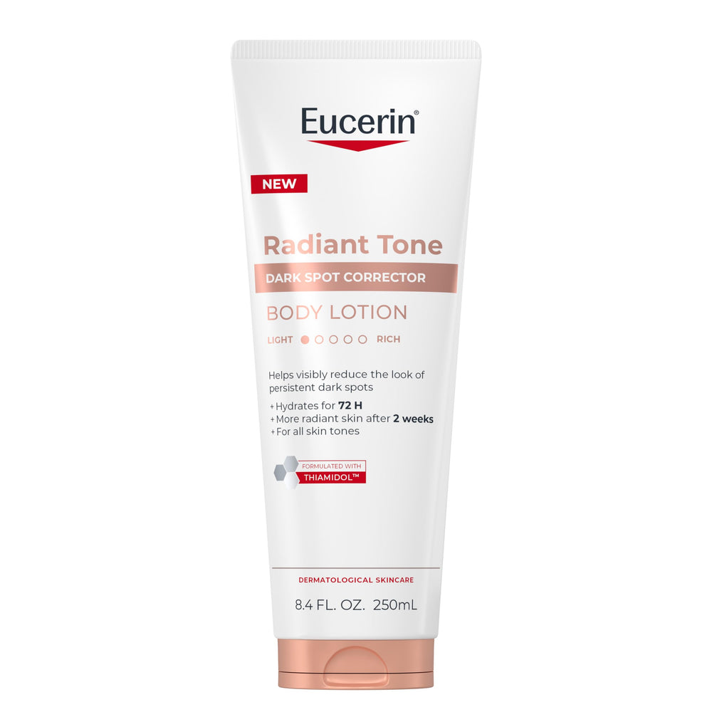 Eucerin front packaging showing the lotion and visible clarity benefit