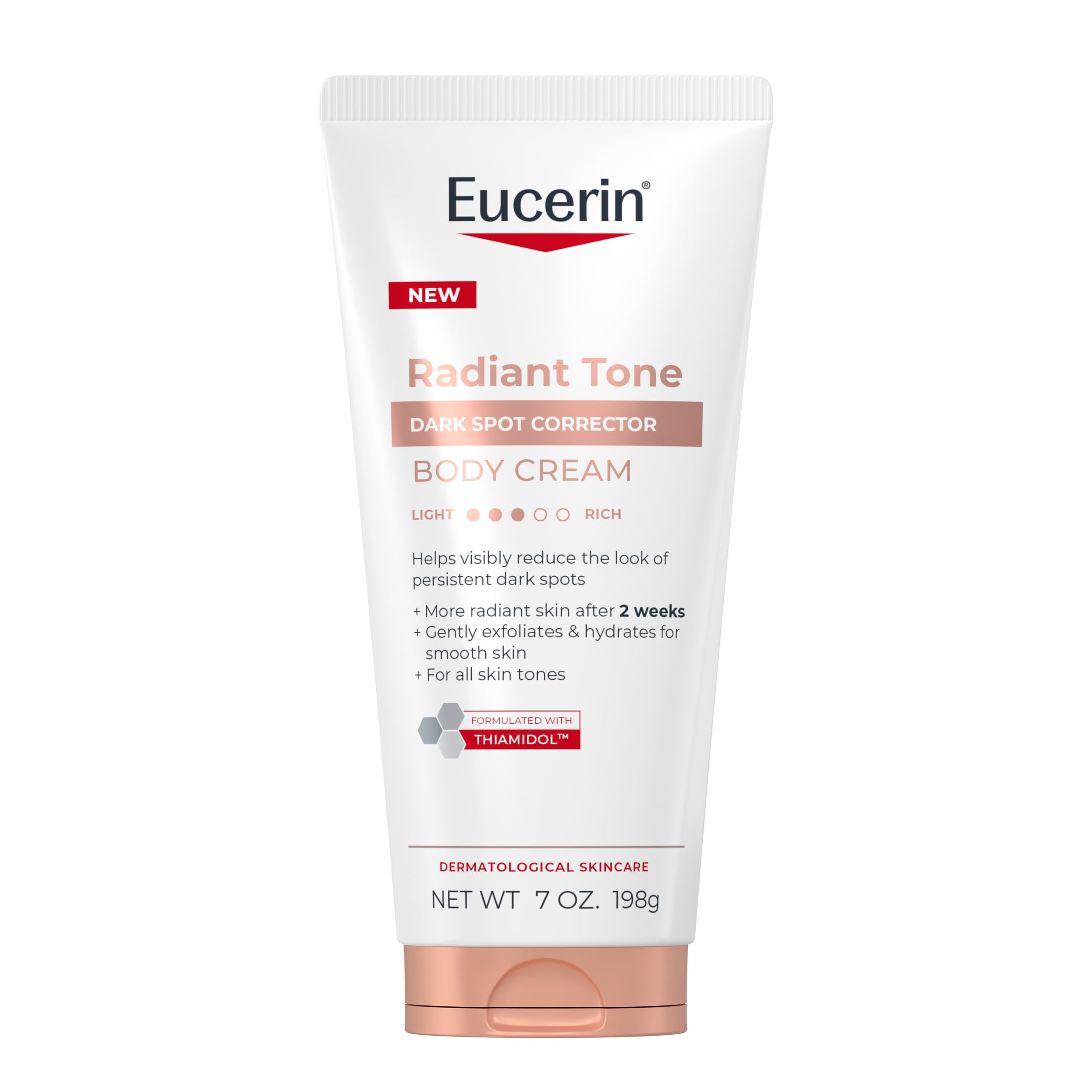 Eucerin front tube showing product and packaging with clear benefit