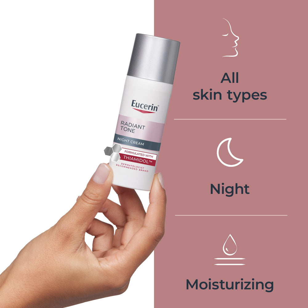 Eucerin label close-up showing key ingredients and directions