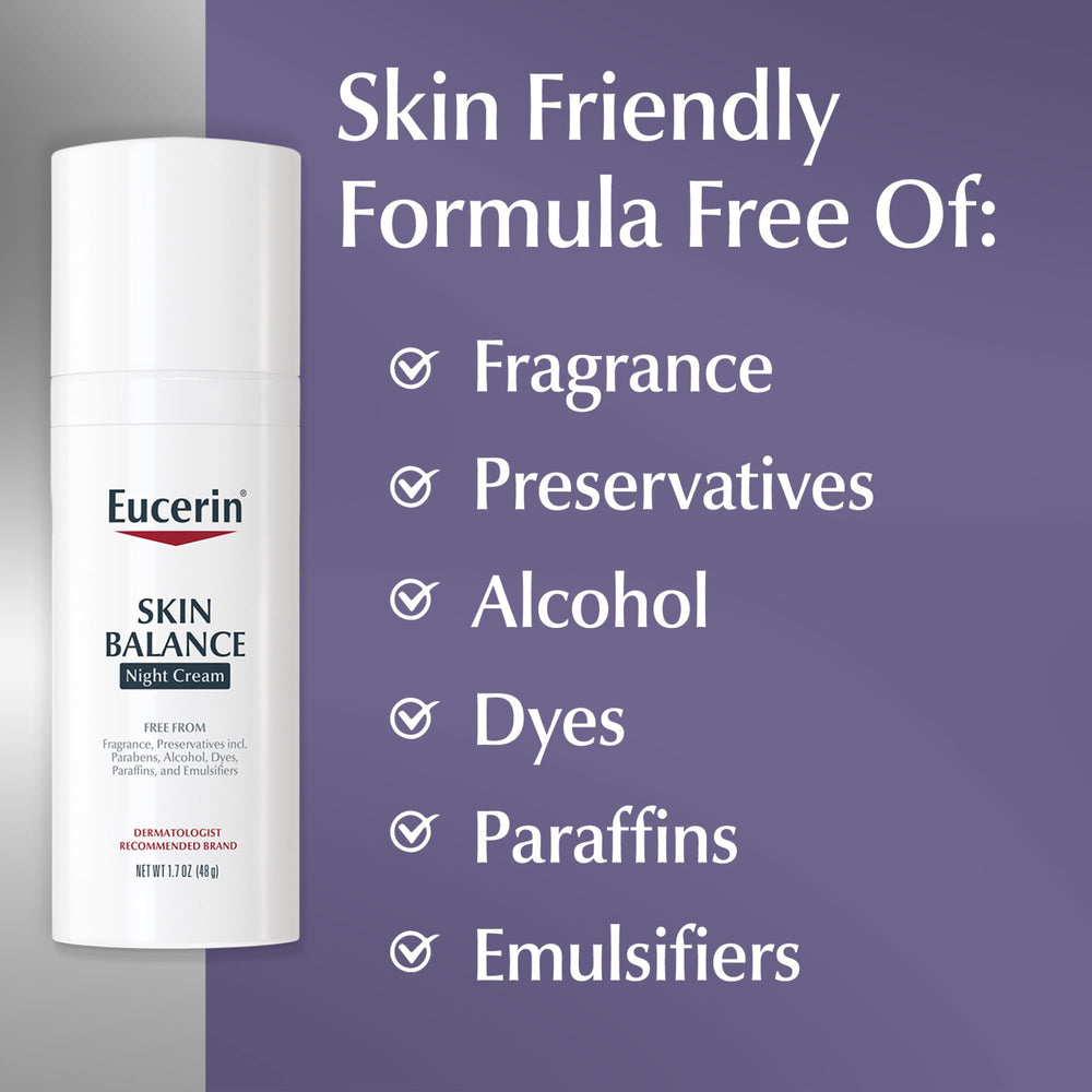 Size comparison of 1.7 oz Eucerin jar next to common items to show scale
