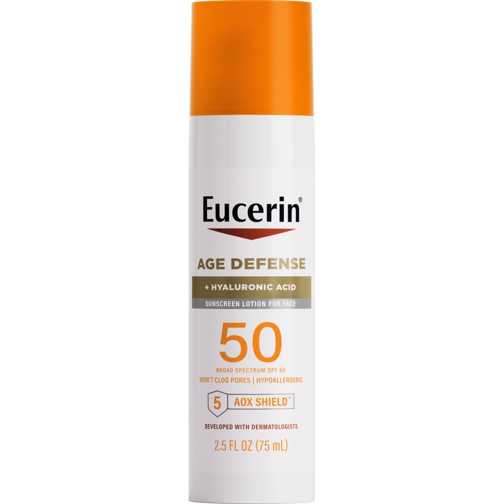 Eucerin pump dispenser close-up for easy travel-friendly application
