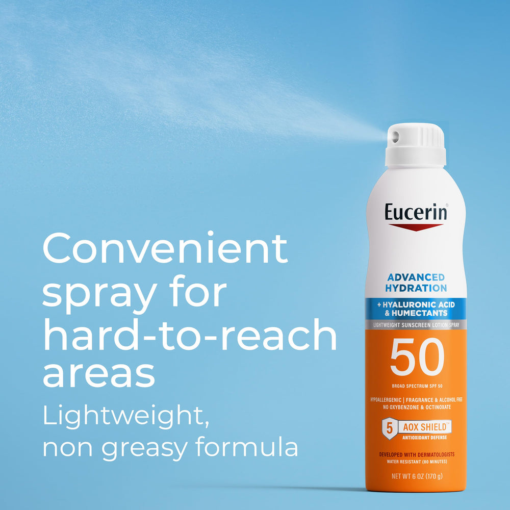 Eucerin clear finish on arm demonstrating no visible residue