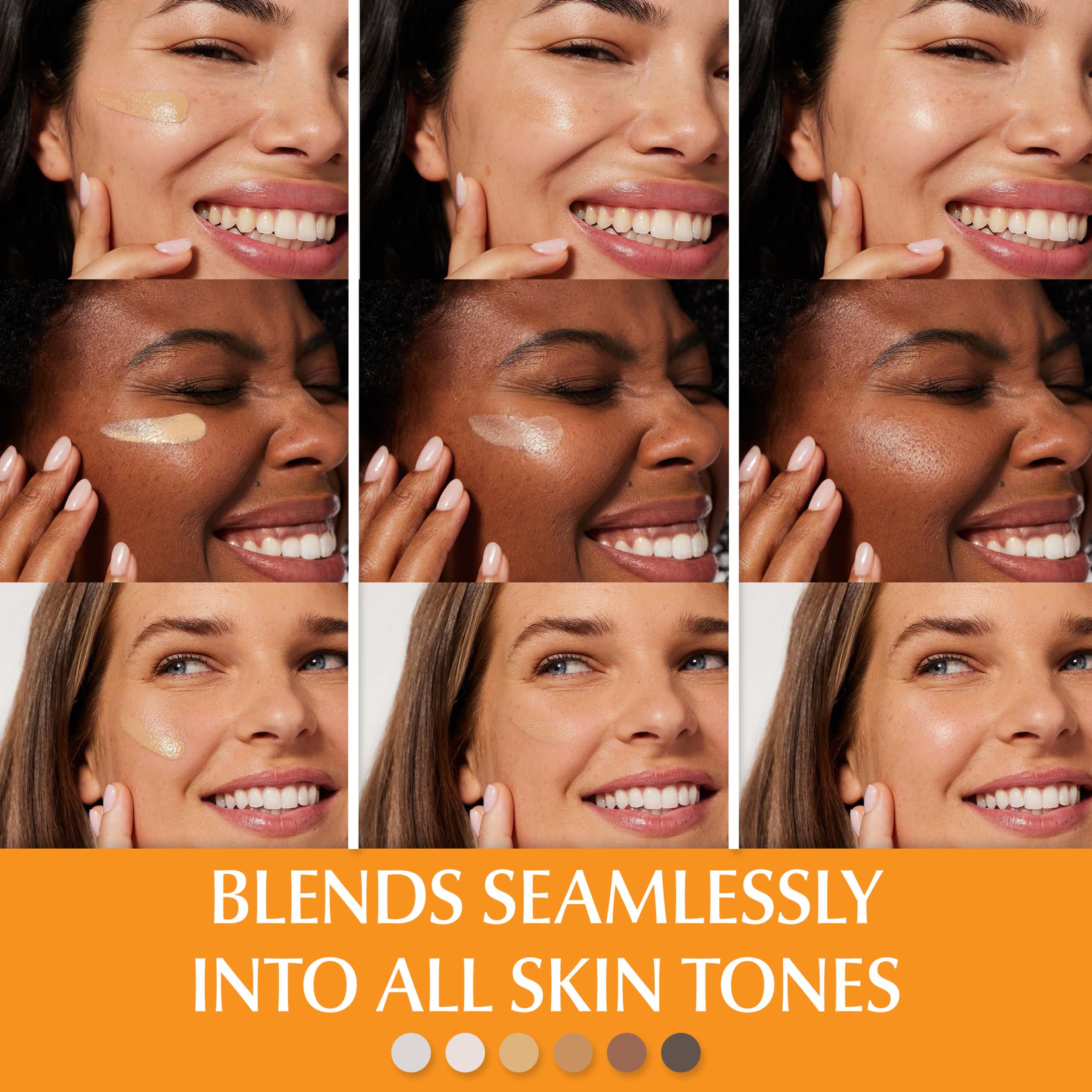 Eucerin tint blended on skin illustrating seamless, natural coverage