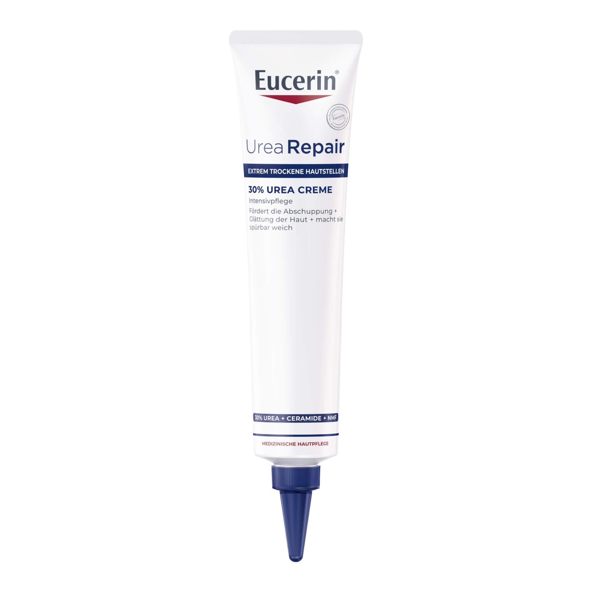 Eucerin tube front view showing 30% urea label and intensive hydration benefit