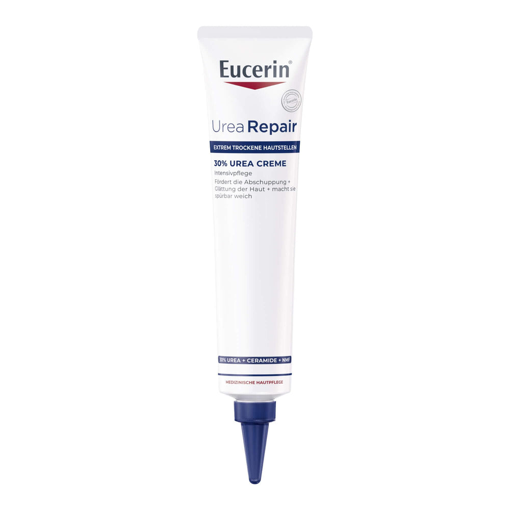 Eucerin tube front view showing 30% urea label and intensive hydration benefit