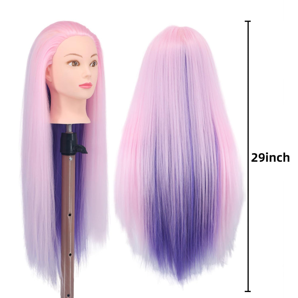 Eumos close-up of synthetic hair texture highlighting comb-friendly strands
