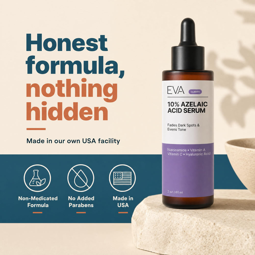 Eva Naturals cruelty-free and safety icons close-up emphasizing ethical manufacturing benefit