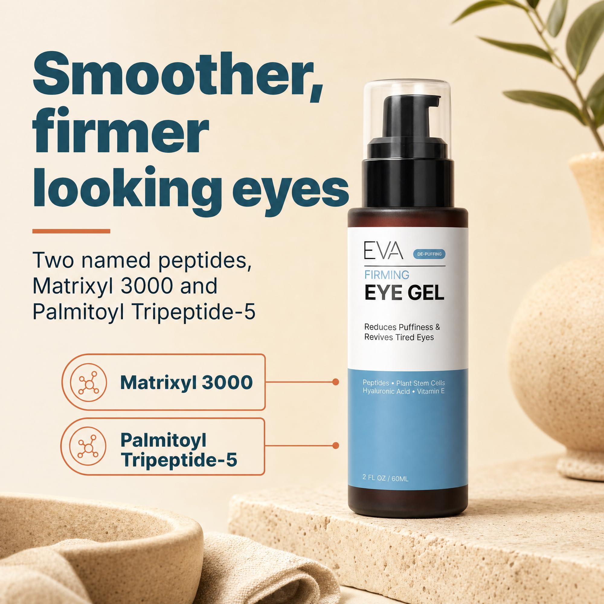 Eva Naturals botanical ingredients laid out to highlight natural soothing