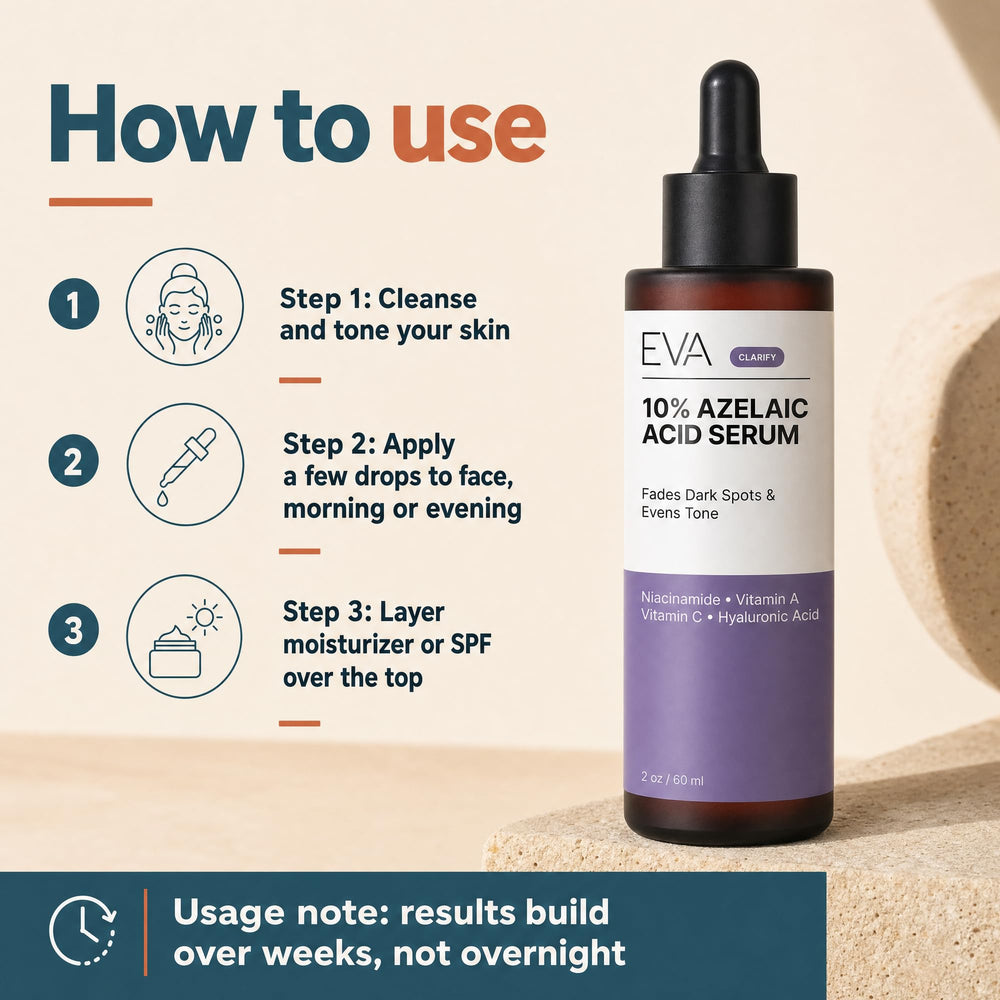 Eva Naturals boxed packaging on countertop showing attractive shelf-ready presentation benefit